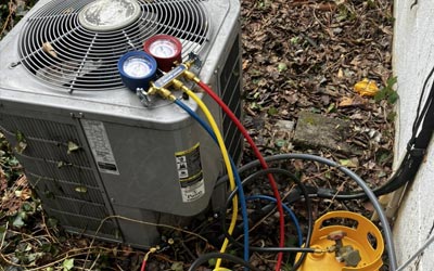 HVAC tune-up and gas filling for optimal performance.