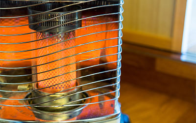 Infrared heater in home