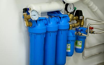 Installed water filtration service