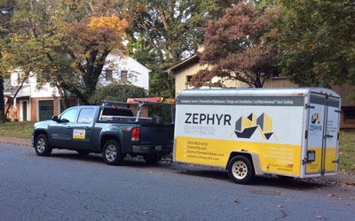 Zephyr Environmental Solutions service vehicle